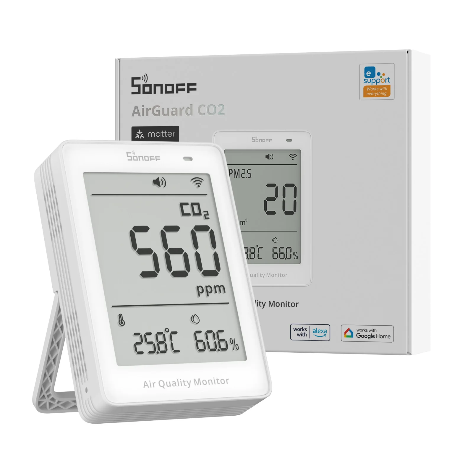 SONOFF AirGuard CO2 Matter Over Wi-Fi Air Quality Monitor | SAWF-08P - Image 12