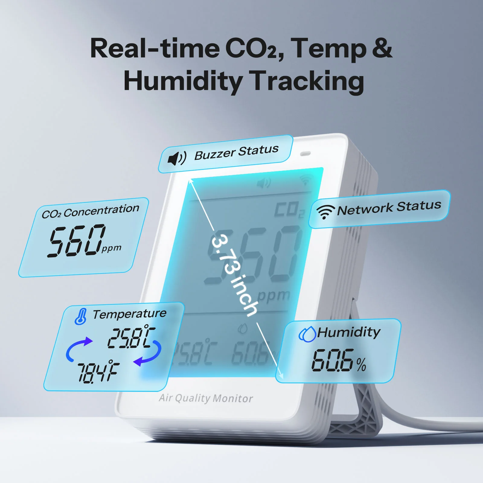 SONOFF AirGuard CO2 Matter Over Wi-Fi Air Quality Monitor | SAWF-08P - Image 6