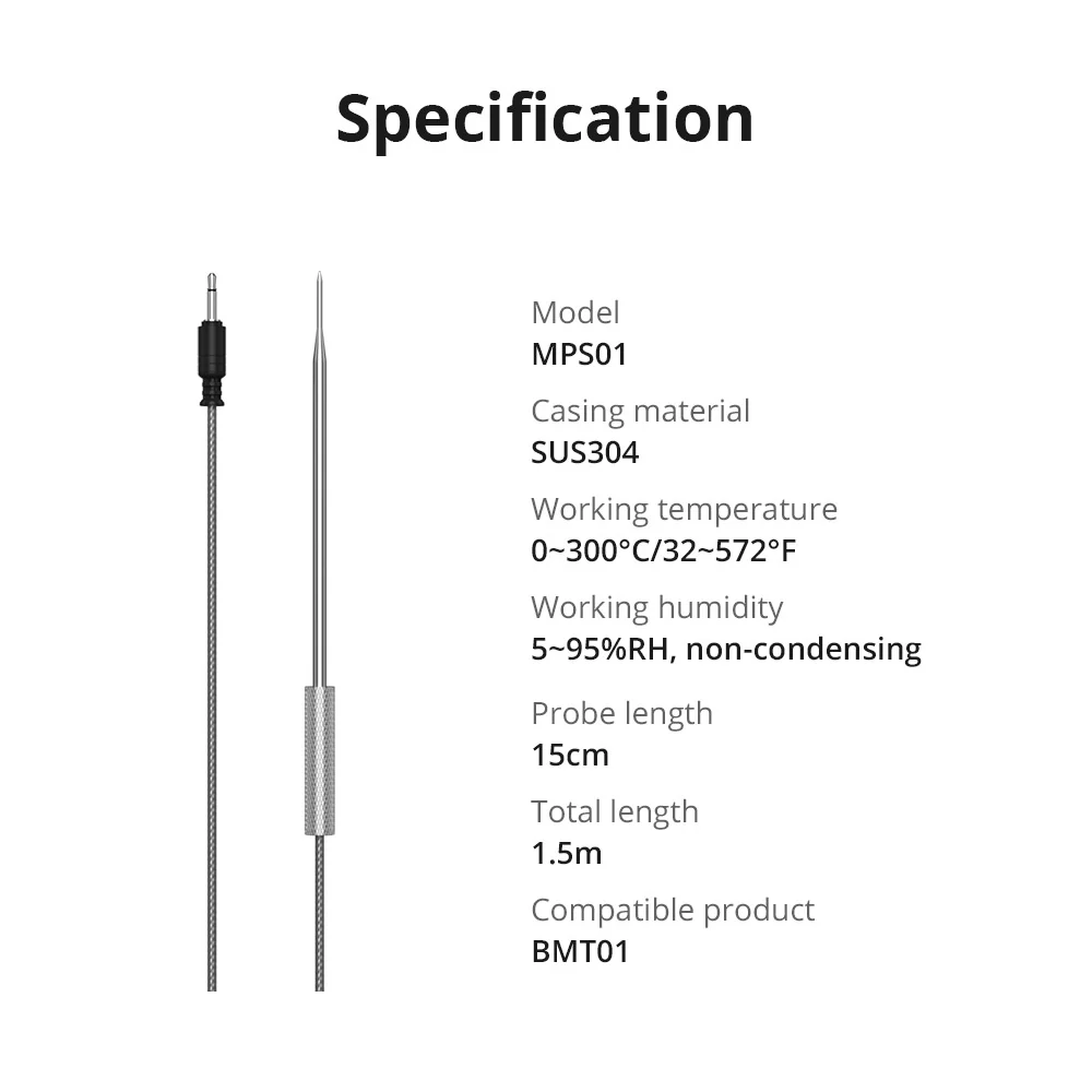 SONOFF BBQ Meat Thermometer Probe Sensor | MPS01 (2 Packs) - Image 3