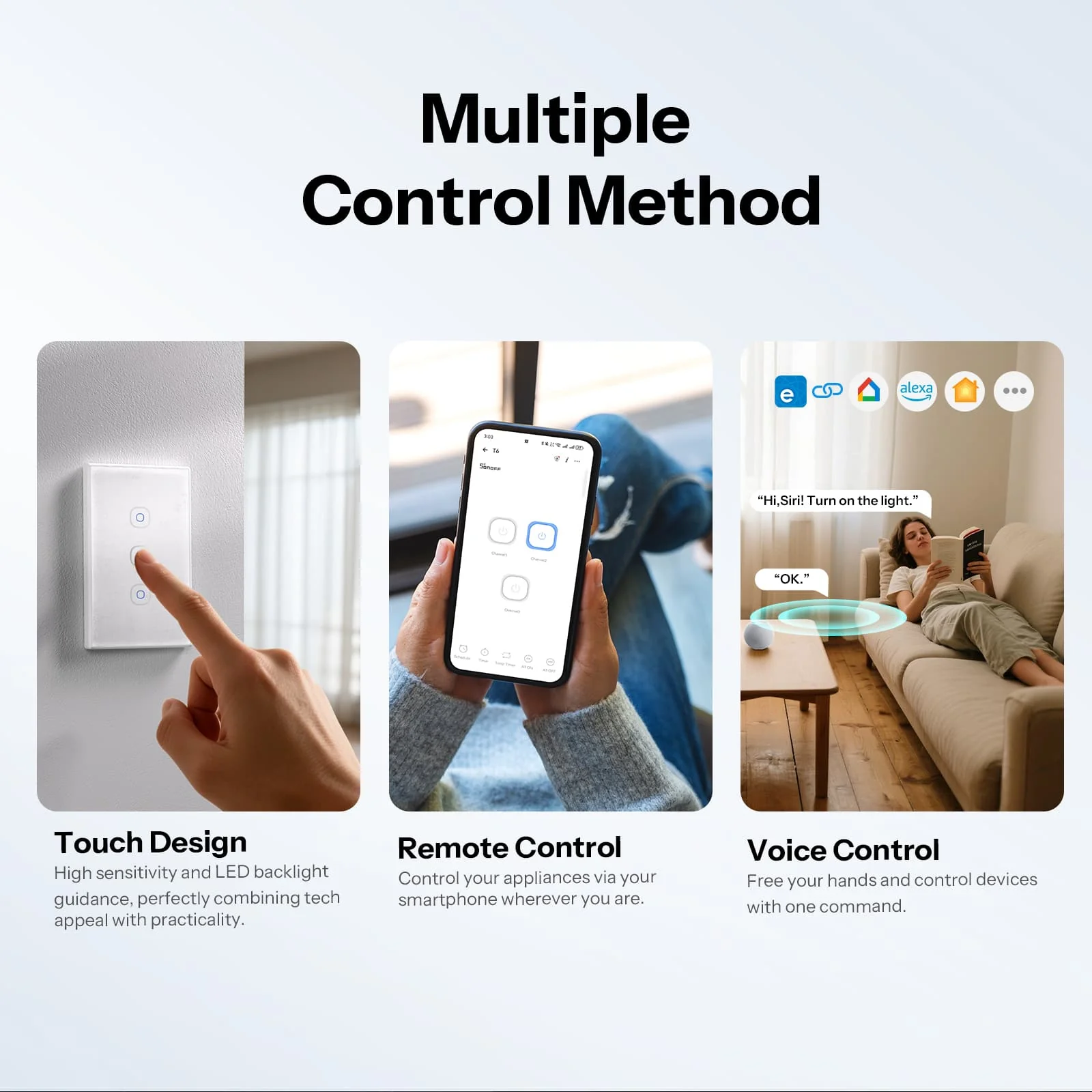 SONOFF TX Gen2 Smart Touch Wall Switch | T6 120 Type - Image 7