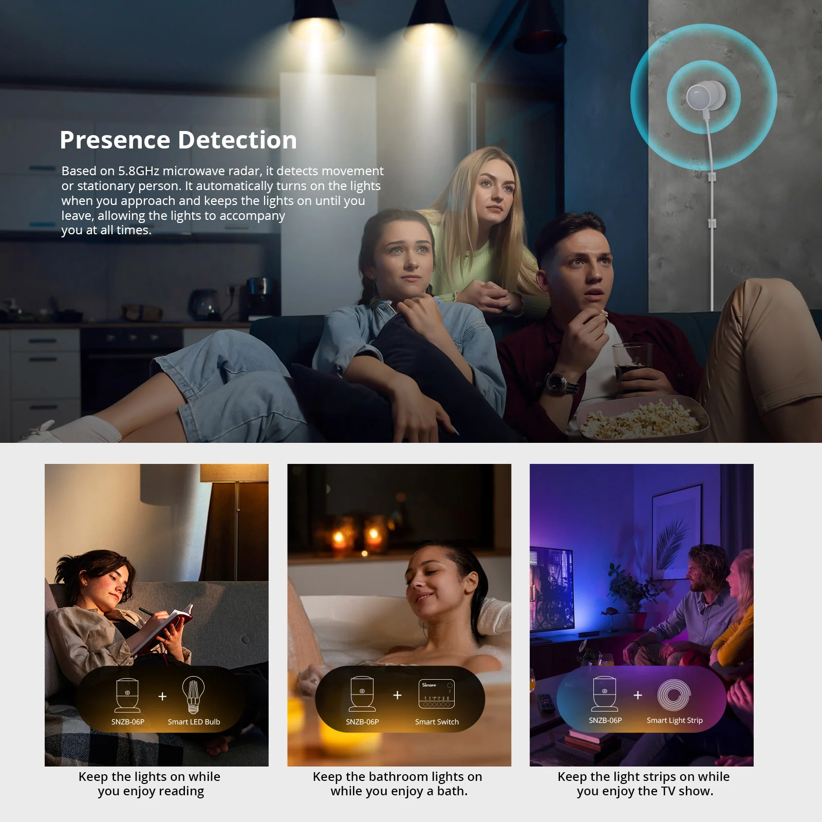 SONOFF Zigbee Human Presence Sensor | SNZB-06P - Image 7
